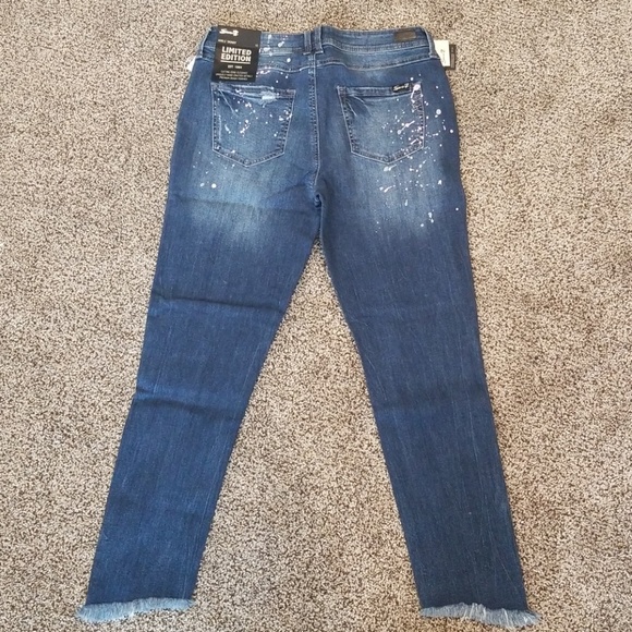 SEVEN7 PAINT SPLATTER SKINNY JEANS - Picture 4 of 12